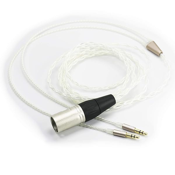 NewFantasia 4-pin XLR Balanced Cable 6N OCC Copper Silver Plated for Hifiman Arya Sundara Ananda HE400SE Headphones 2.1m 6.8ft