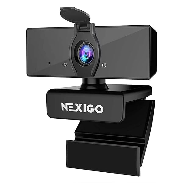 NexiGo N660 1080P Webcam: Dual Mic, Privacy Cover, USB FHD for Zoom, Skype, Teams - Perfect for Laptop & Desktop