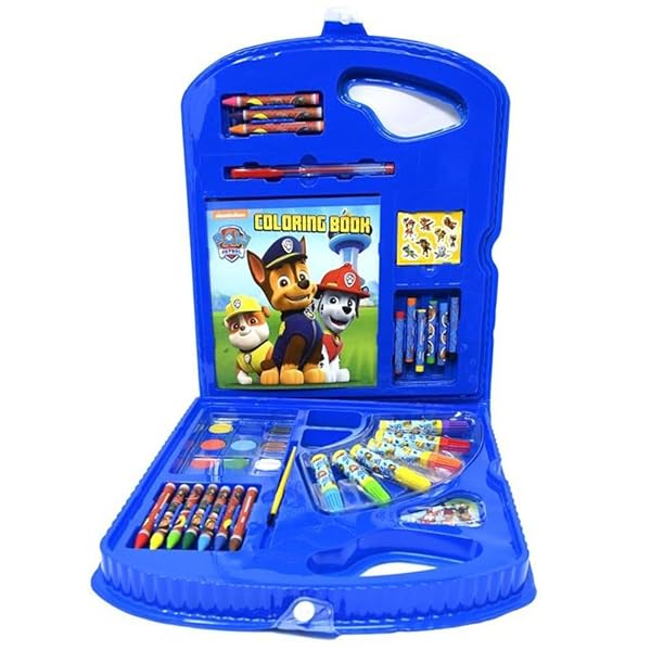 Nickelodeon Paw Patrol 40pc Art Supplies & Coloring Books Set for Boys Ages 3+ - Perfect Travel Tote! - Image 4