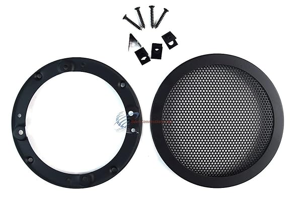 Nippon America "Nippon America 4.5" Car Speaker Woofer with Steel Mesh Grill & Speed Clips - High-Quality Black Audio Upgrade"