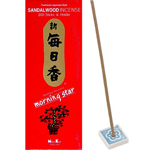 NIPPON KODO Nippon Kodo Morning Star Sandalwood Incense - 200 Sticks for Relaxation & Meditation