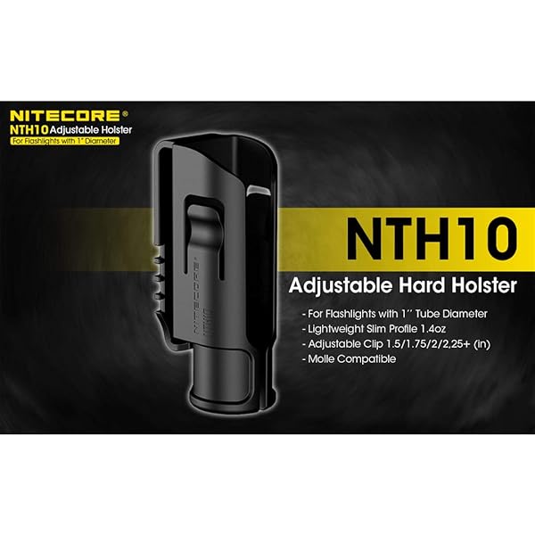 Buy Nitecore NTH10 Adjustable Hard Holster for 1-Inch Tube Flashlights - Durable & Versatile - Image 2