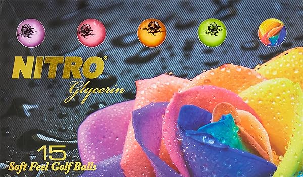 Buy Nitro Golf Glycerin 15 Ball Pack - High Performance Nitro Golf Balls for Ultimate Distance & Control