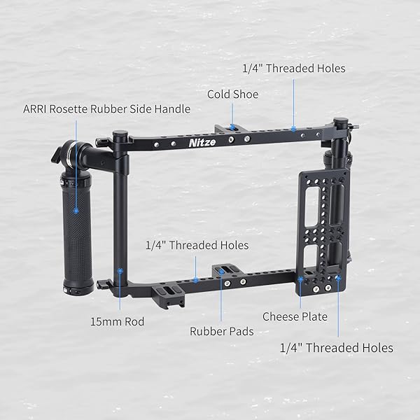 Nitze Director's Monitor Cage JSQ-002: Adjustable Handles for 9-Inch LCD Monitors - Universal Fit & Easy Setup - Image 3