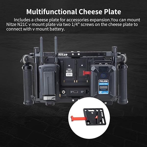 Nitze Director's Monitor Cage JSQ-002: Adjustable Handles for 9-Inch LCD Monitors - Universal Fit & Easy Setup - Image 5