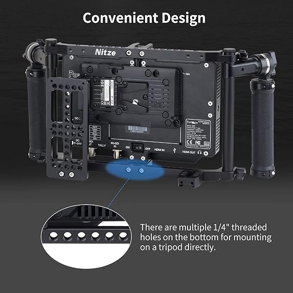 Nitze Director's Monitor Cage JSQ-002: Adjustable Handles for 9-Inch LCD Monitors - Universal Fit & Easy Setup - Image 7