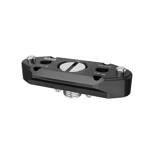 Nitze NATO Rail with 3/8 Screw with Removable ARRI Locating Pins - N49-D3/8