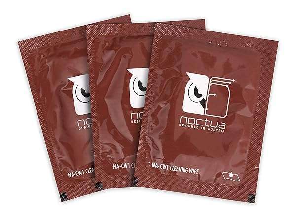 Noctua NA-SCW1 Cleaning Wipes for Thermal Paste - 20 Pack for Easy CPU Maintenance