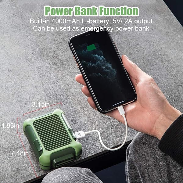 Normia Rita Portable Clip-On Waist Fan & USB Necklace Fan - 7000RPM, 3 Speed Cooling for Travel & Outdoor Work - Image 9