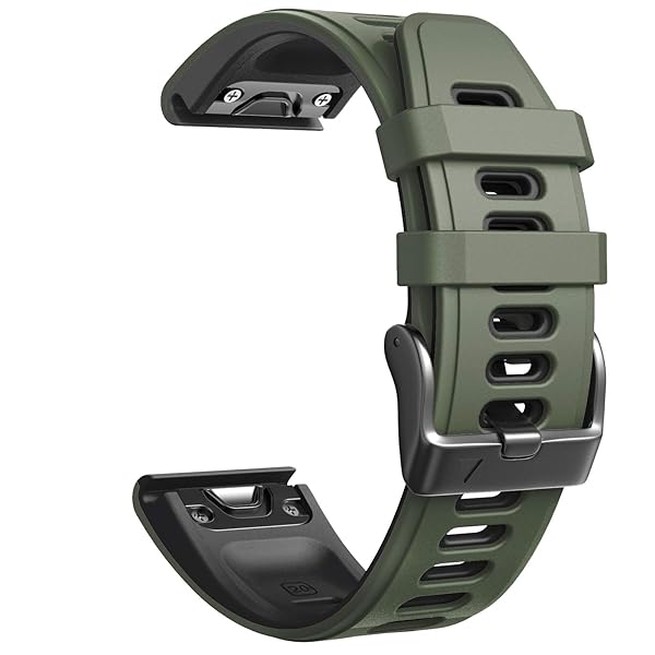 NotoCity Fenix 6S Pro Compatible Watch Bands for Fenix 6S 7S 5S 5S Plus D2 Delta S Smartwatch Black Grey