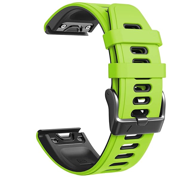 NotoCity Green Black Compatible Watch Bands for Fenix 6S Pro 6S 7S 5S 5S Plus D2 Delta S Smartwatch
