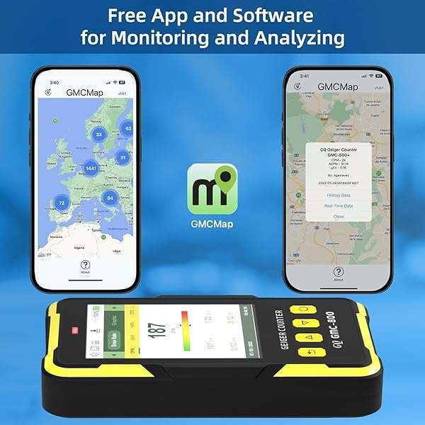 Buy GQ GMC-800 Geiger Counter: USA-Made Nuclear Radiation Detector with LCD, 5 Alarms & Data Sharing - Image 10