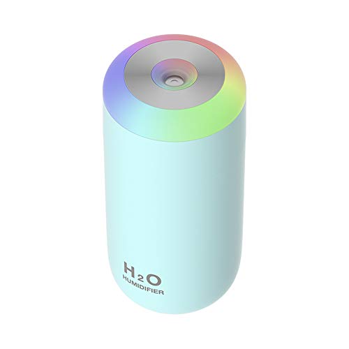 O-Mei Stars Buy O-Mei Stars 350ml USB Mini Plant Humidifier - Cool Mist & Night Light for Indoor Plants & Babies (Cyan)