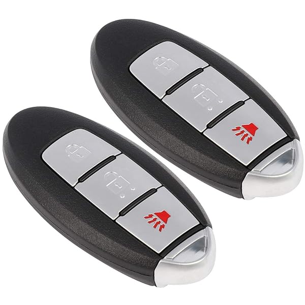 OCPTY 2 PCS Keyless Entry Remote Control Key Fob Replacement for Nissan Pathfinder Murano Titan XD 3 Buttons 2015 2016 2017 2018