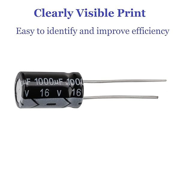 500Pcs OCR Capacitor Kit: 24 Values Aluminum Electrolytic Capacitors for Circuit Board Repairs (0.1uF - 1000uF, 10V - 50V) - Image 5