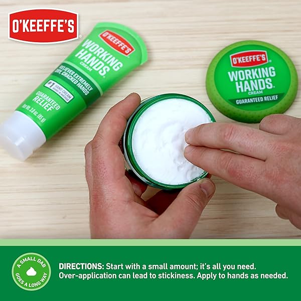 OKeeffes Working Hands Hand Cream 6.8 oz Value Size Jar 2 Pack Repairing Skincare for Extreme Dryness and Cracked Hands - Image 9