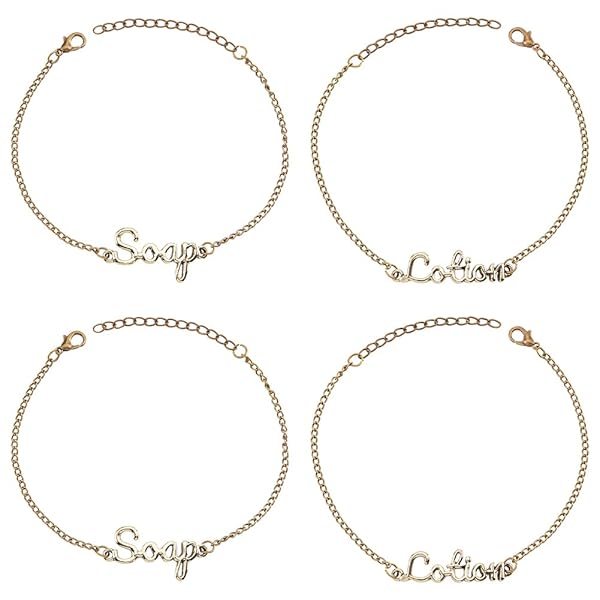 OLYCRAFT 8Pcs Soap and Lotion Dispenser Tags Alloy Lotion Bottle Tags Silver Soap and Lotion Label Tags with Chains for Bathroom Soap Dispenser