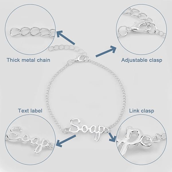 OLYCRAFT 8Pcs Soap and Lotion Label Tags With Chains - Alloy Dish and Hand Soap Bottle Tags for Bathroom Kitchen Farmhouse Vintage Rustic Decor - - Image 4