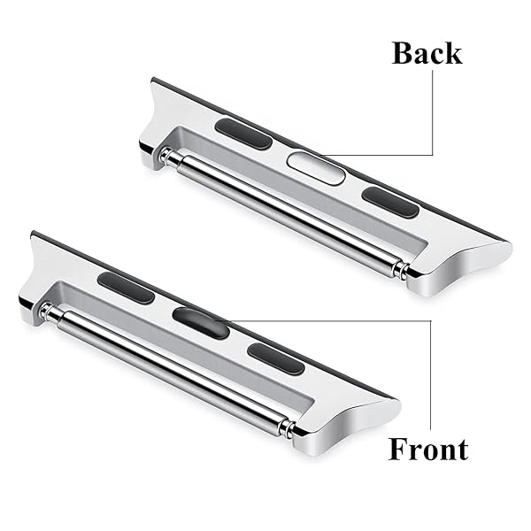 OMECKY Spring Bar Connectors for Apple Watch Bands - 3 Pack in 3 Colors | Durable & Stylish Adapter - Image 5