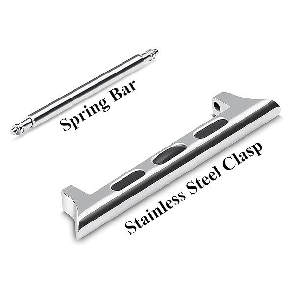 OMECKY Spring Bar Connectors for Apple Watch Bands - 3 Pack in 3 Colors | Durable & Stylish Adapter - Image 6