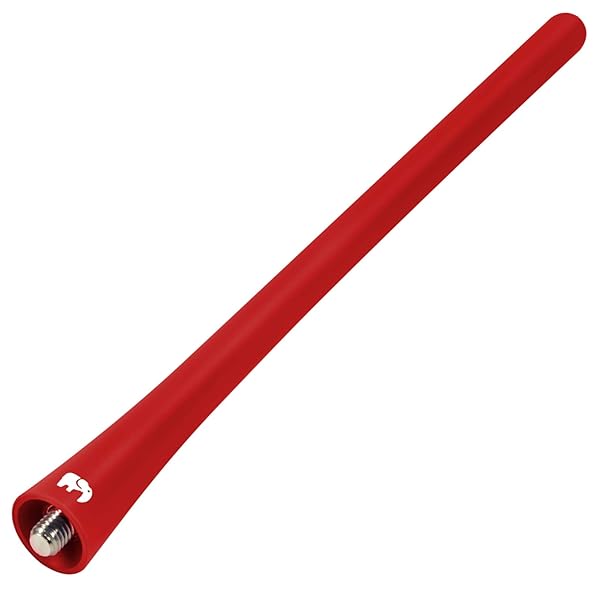 ONE250 7 Inch Flexible Antenna for Ford F-Series F150 F250 F350 Raptor Ranger Trucks 1997 to 2024 Optimized FM AM Reception Red