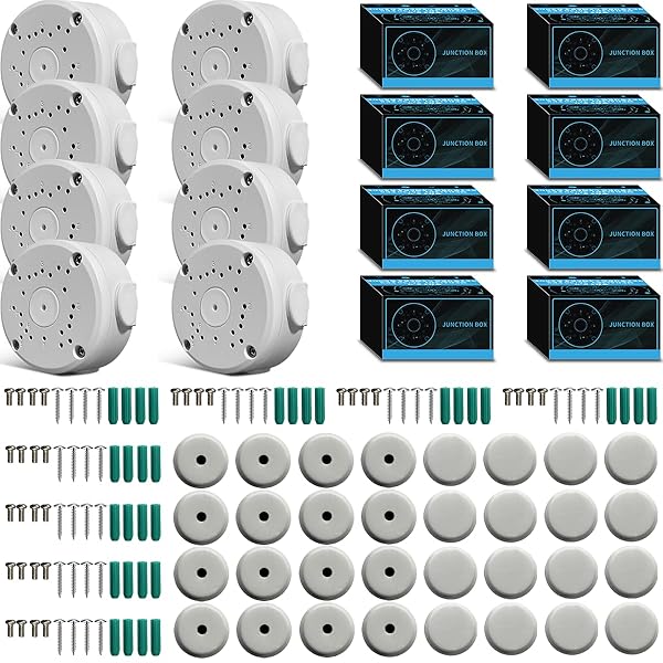 OOSSXX Metal Aluminum Waterproof Junction Box Mount Bracket for Bullet Security Camera and Solar Panel Fits Wall Ceiling - Image 7