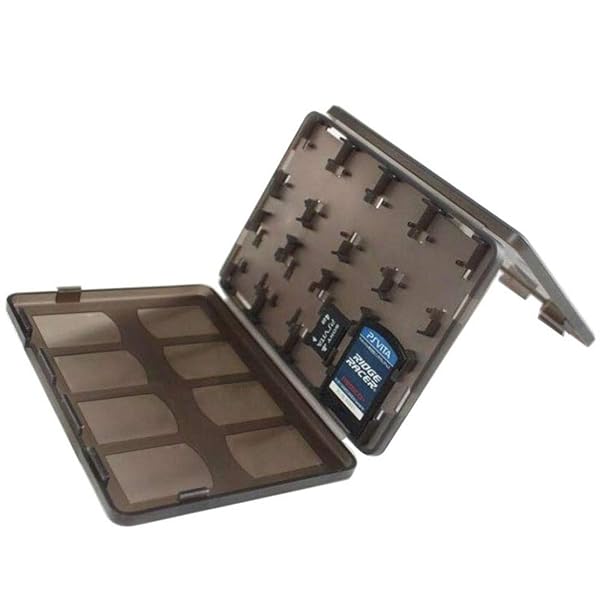 OSTENT 18-in-1 Game Memory Card Holder for Sony PS Vita - Black Storage Box - Image 3