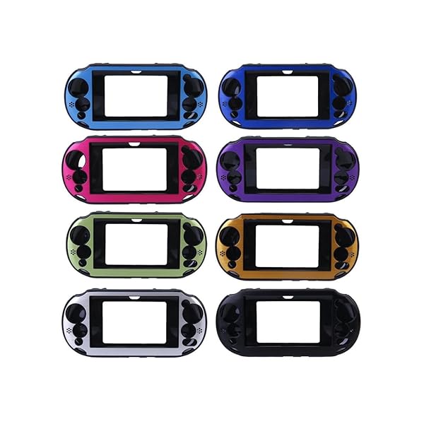 OSTENT Silver Aluminum Skin Case for Sony PS Vita PCH-2000 - Colorful Protective Cover - Image 8