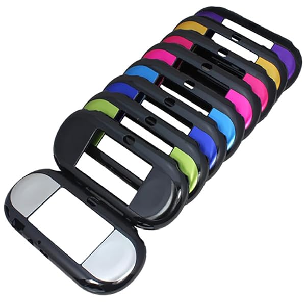 OSTENT Silver Aluminum Skin Case for Sony PS Vita PCH-2000 - Colorful Protective Cover - Image 10