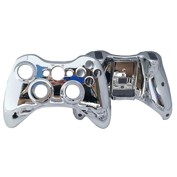 OSTENT Silver Controller Shell Case for Xbox 360 Wireless - Durable & Stylish Housing - Image 3