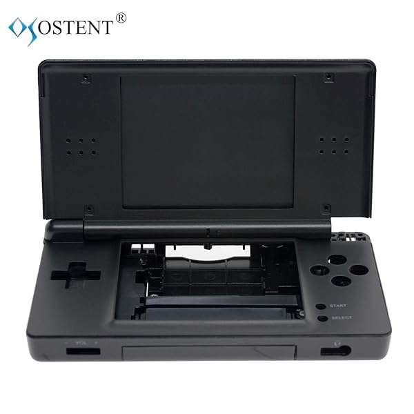 OSTENT Black Repair Parts Kit for Nintendo DS Lite NDSL - Full Housing Shell Replacement - Image 3
