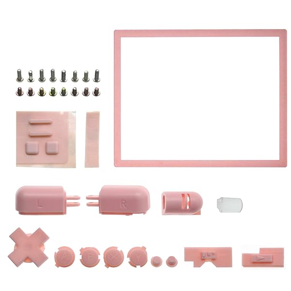 OSTENT Pink Replacement Housing Shell Kit for Nintendo DS Lite NDSL - Full Repair Parts - Image 4
