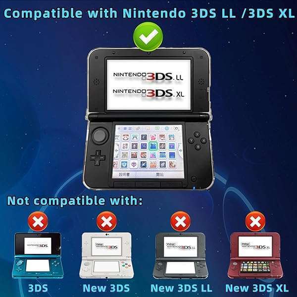 OSTENT Clear Crystal Hard Case for Nintendo 3DS XL LL - Durable Protective Cover in Clear White - Image 7