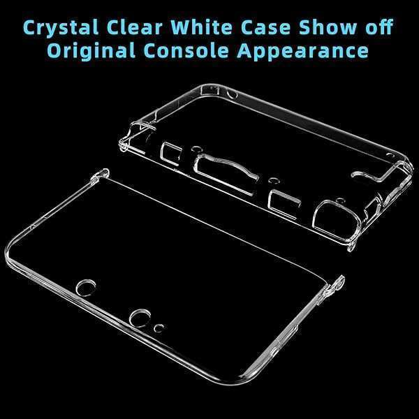 OSTENT Clear Crystal Hard Case for Nintendo 3DS XL LL - Durable Protective Cover in Clear White - Image 8