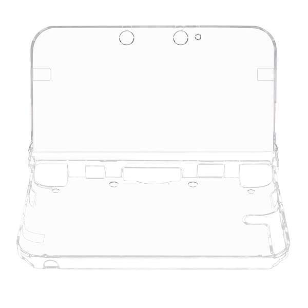 OSTENT Clear Crystal Hard Case for Nintendo 3DS XL LL - Durable Protective Cover in Clear White - Image 2