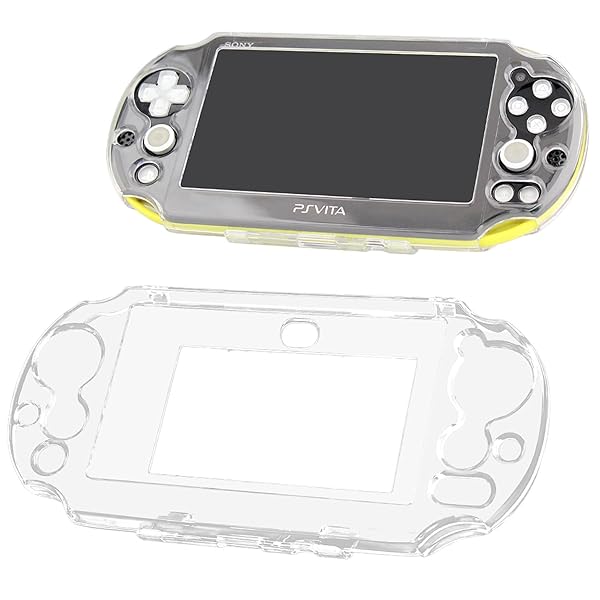 OSTENT Clear Crystal Hard Case for Sony PS Vita 2000 - Durable Protection & Style