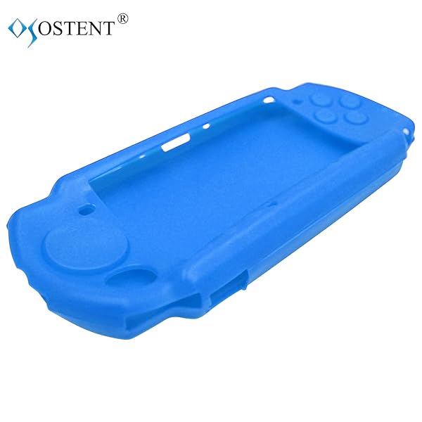 OSTENT Soft Protector Silicon Travel Carry Case Skin Cover Pouch Sleeve for Sony PSP 2000 3000 Color Blue - Image 2