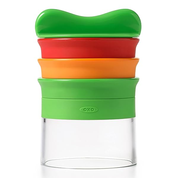 OXO Good Grips 3-Blade Spiralizer: Easy Veggie Noodles in Green, Red & Orange