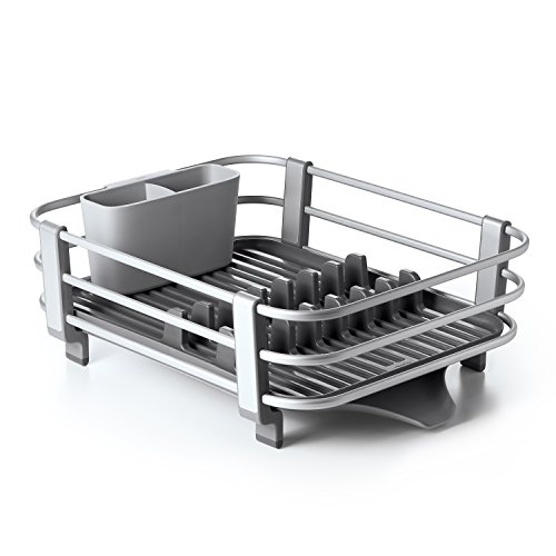 OXO OXO Good Grips Aluminum Dish Rack in Gray - Durable, Stylish & Space-Saving Kitchen Essential