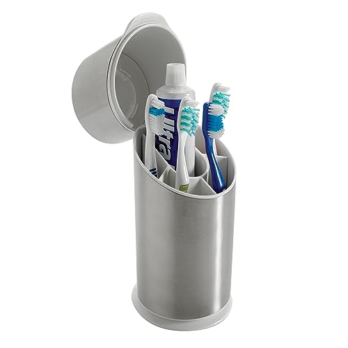 OXO OXO Good Grips Stainless Steel Toothbrush Organizer - 9.75 Inch for Stylish Bathroom Storage