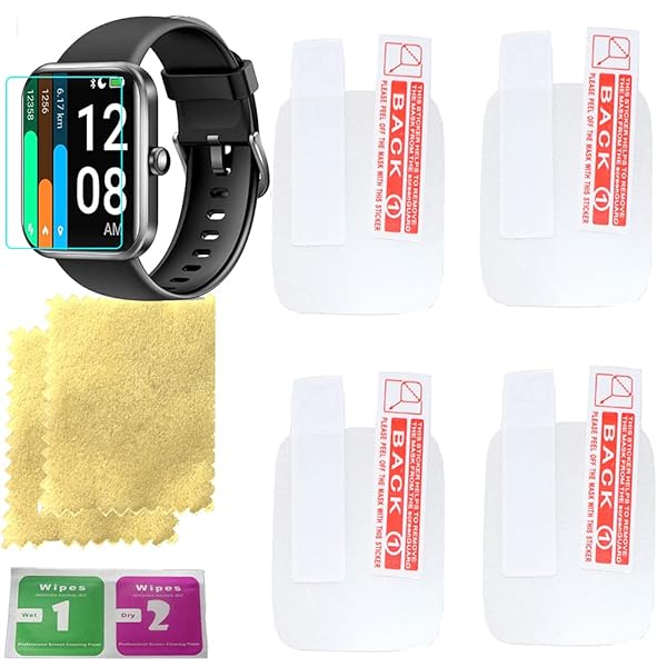 "Octelect 1.69" Smart Watch Screen Protector - 4PCS Transparent Pack for Ultimate Protection"