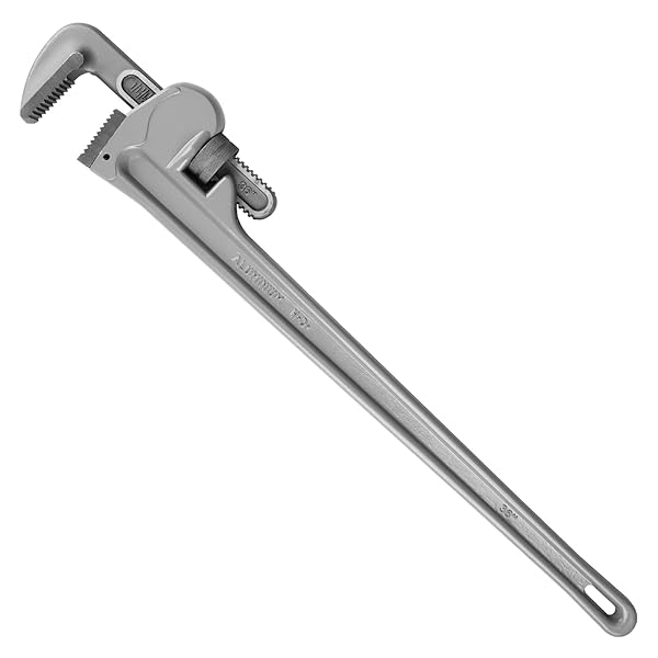 Olympia Tools Buy Olympia Tools 36-Inch Aluminum Pipe Wrench 01-636 - Durable & Lightweight Gray Tool for Plumbing Needs
