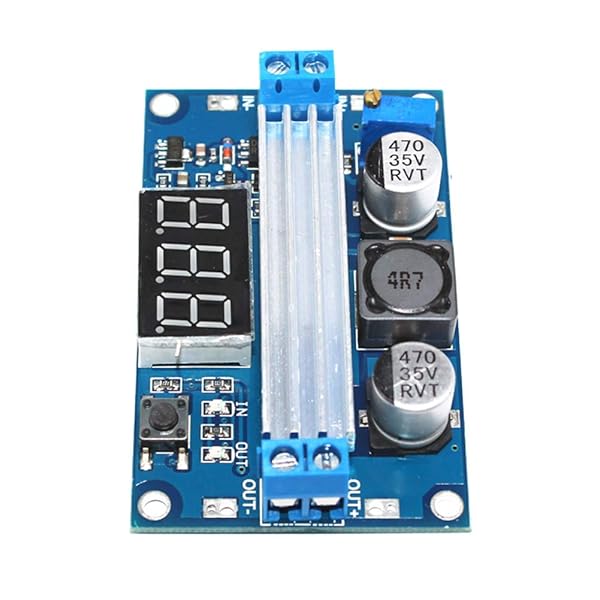 Onyehn DC-DC Boost Voltage Converter Module 100W Adjustable Output 3.5-35V Power Regulator Board with LED Voltage Meter 2 Pack - Image 3