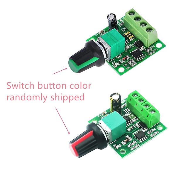 Onyehn 10 Pack Low Voltage DC Motor Speed Controller 1.8V-12V 2A PWM Adjustable with Speed Control Knob - Image 3