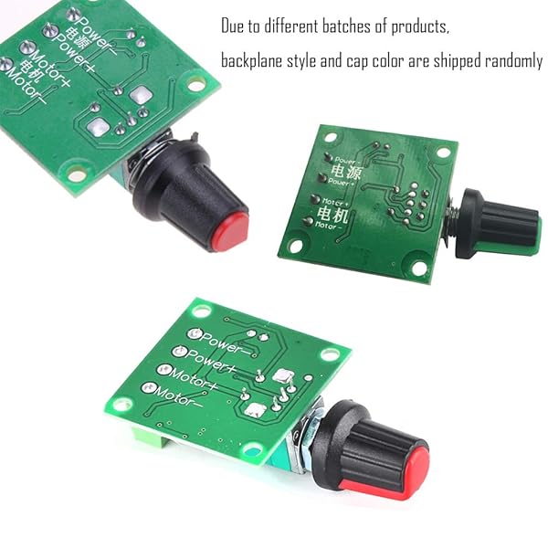 Onyehn 10 Pack Low Voltage DC Motor Speed Controller 1.8V-12V 2A PWM Adjustable with Speed Control Knob - Image 4