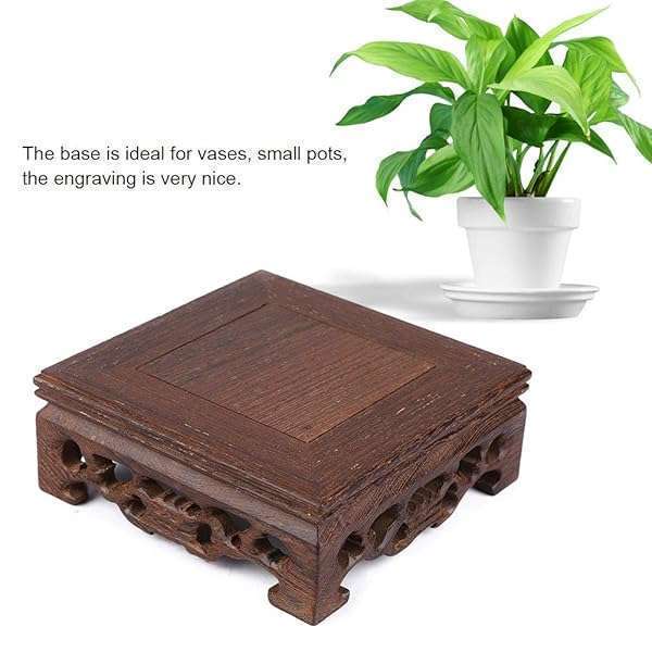 Oriental Furniture Wooden Display Stand for Teapots, Vases & Bonsai - Perfect Office Decoration - Image 5