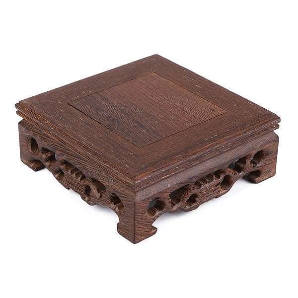 Oriental Furniture Wooden Display Stand for Teapots, Vases & Bonsai - Perfect Office Decoration - Image 3