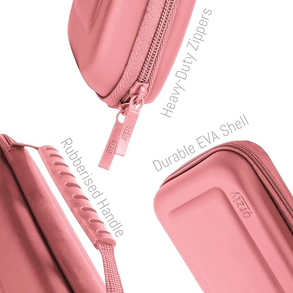 Orzly Carry Case for Nintendo Switch Lite Portable Travel Case with Storage for Games and Accessories Coral - Image 6