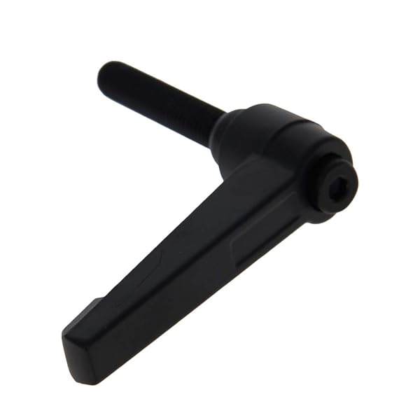 Othmro Adjustable Clamping Lever Handle M8 Thread Push Button Ratchet Locking Handle Aluminum Alloy Black 1Pcs