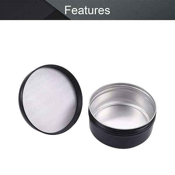 Buy Othmro 150ml Round Aluminum Cans with Screw Top Lid - Perfect for Lip Balm, Crafts, Cosmetics & Candles - Image 4